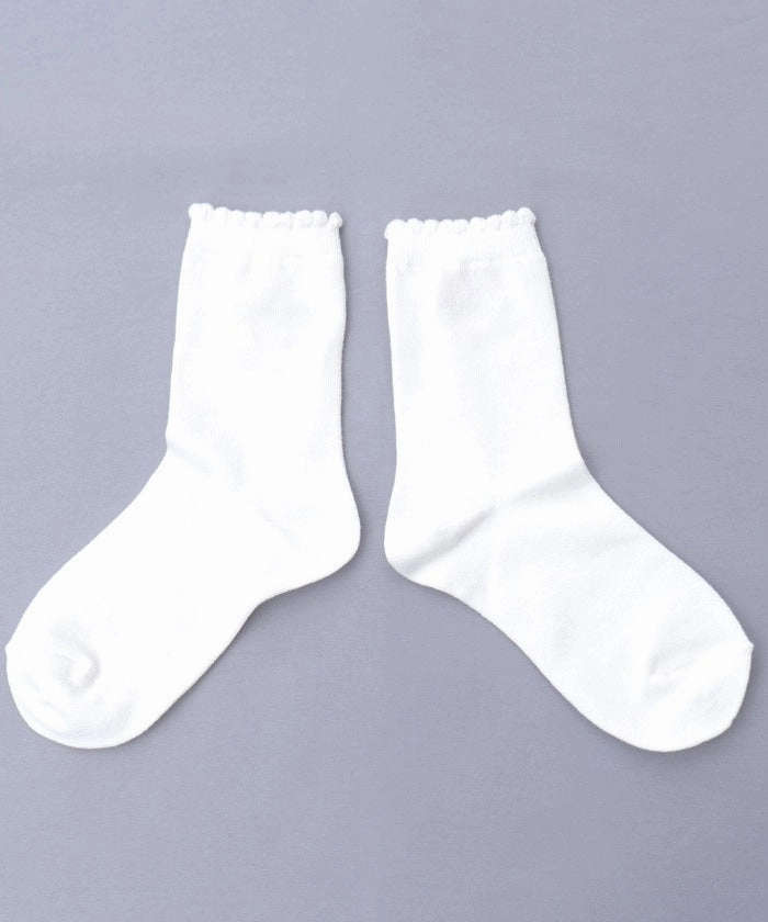 Fluffy Cat Embroidery Crew Socks
