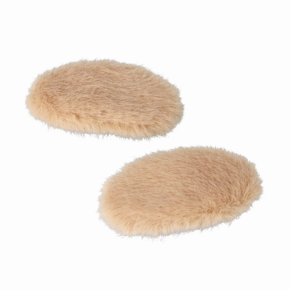 Fluffy Round Snap Clip Set