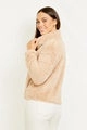 Fluffy Zip Front Jacket