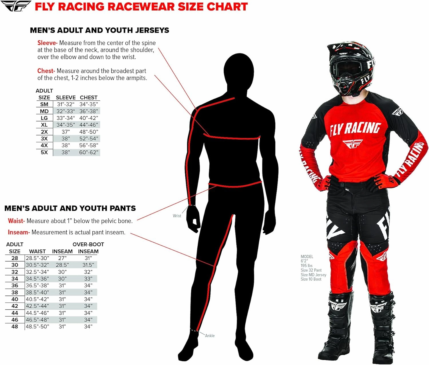 Fly Racing Evo DST Men's Moto Gear Set - Pant and Jersey Combo