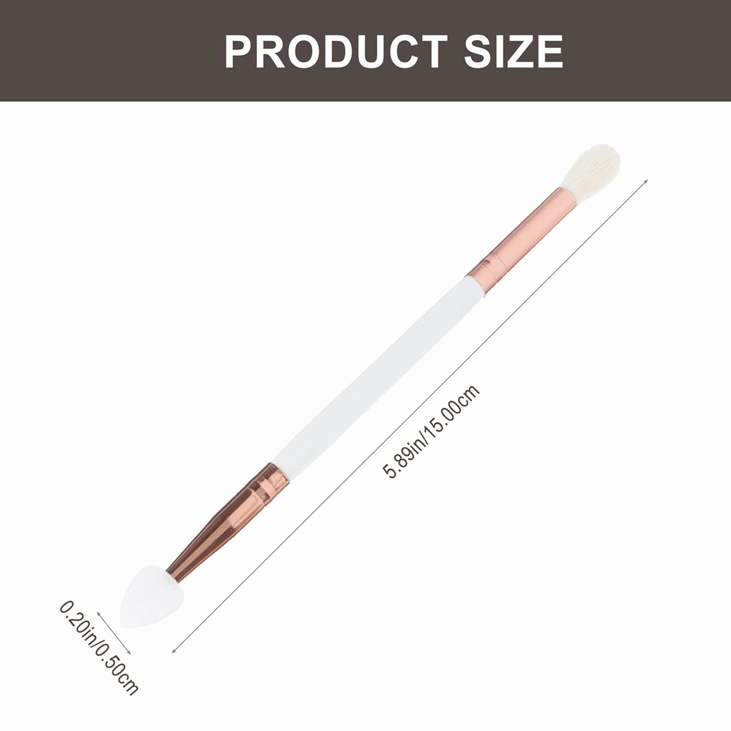 FRCOLOR 4sets Girl's Makeup Tool Professional Eyeshadow Brush Set Dual-headed for Even Application Safe Suitable for Home Salon 3pcs*4