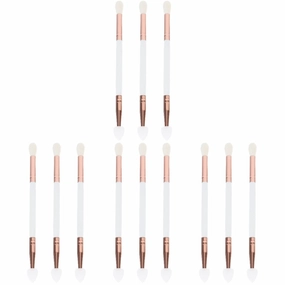 FRCOLOR 4sets Girl's Makeup Tool Professional Eyeshadow Brush Set Dual-headed for Even Application Safe Suitable for Home Salon 3pcs*4