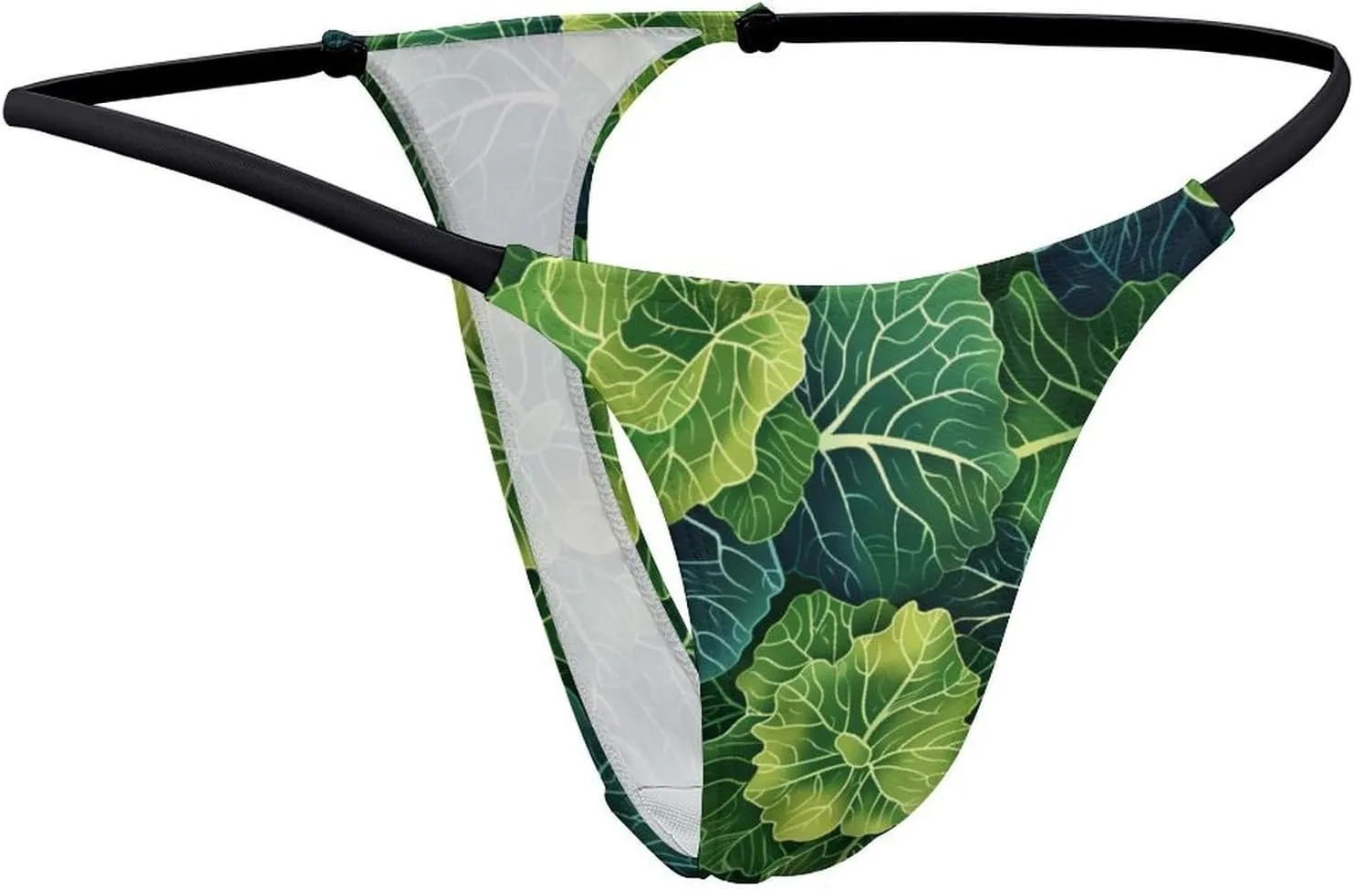 Fresh Green Cabbage Thong Women Underwear Low Rise Panties Women G-String Thongs
