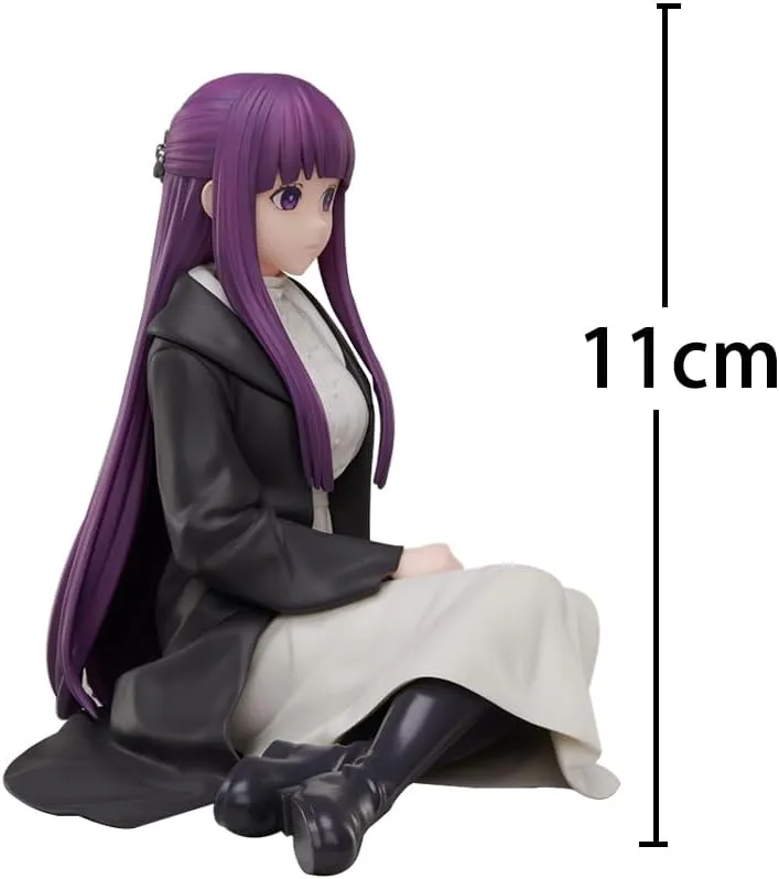 Frieren Fern Figurine Sitting Pose Anime Figurine Models 4.33 Inch Fern Action Figure Collectibles Statue Desktop Decoration Gifts for Fans
