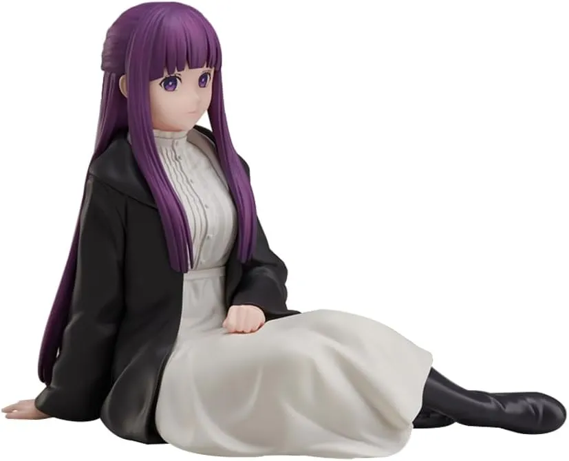 Frieren Fern Figurine Sitting Pose Anime Figurine Models 4.33 Inch Fern Action Figure Collectibles Statue Desktop Decoration Gifts for Fans