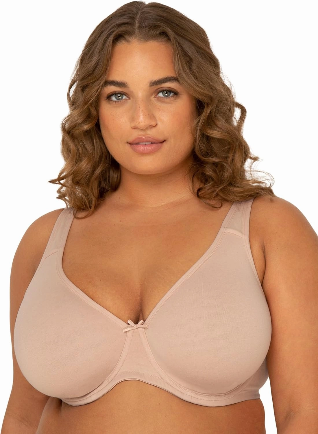 Fruit of the Loom Women's Fit for Me Collection: Plus-Size Unlined Underwire Bra-Cotton Comfort & Pinch-Free Straps
