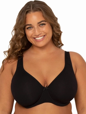 Fruit of the Loom Women's Fit for Me Collection: Plus-Size Unlined Underwire Bra-Cotton Comfort & Pinch-Free Straps