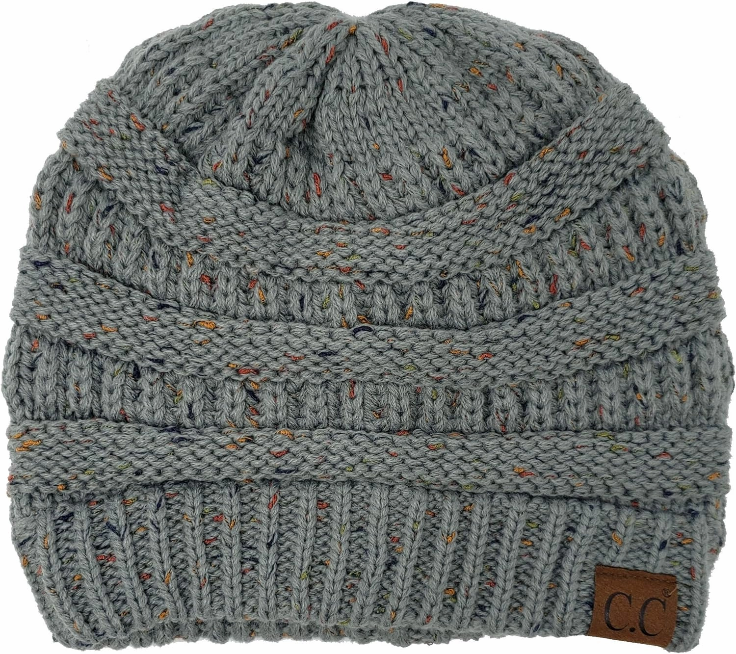 Funky Junque Premium Women's Cable Knit Winter Beanie Hat - Thick Warm Cozy - Classic Colors, Spring Pastels, Faded Blends
