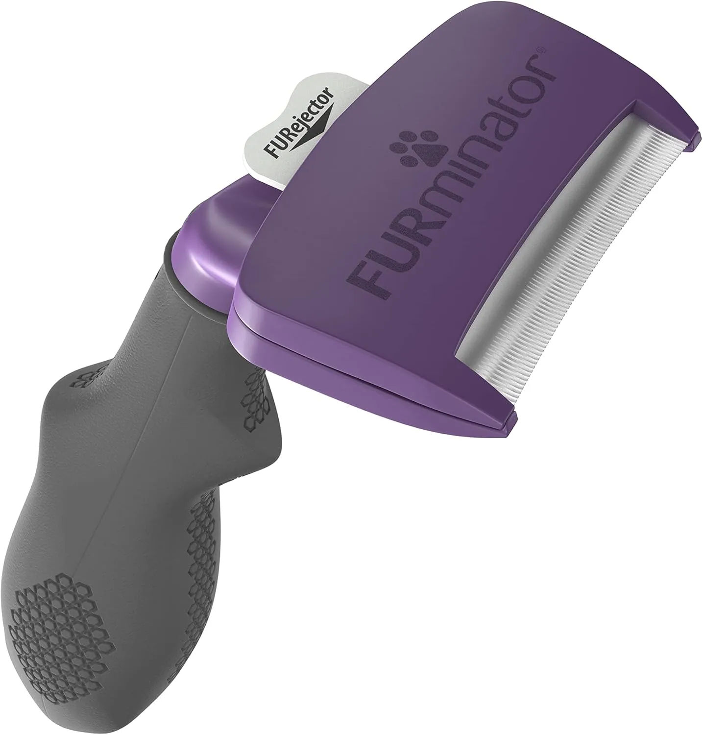 FURminator Undercoat deShedding Tool for Medium/Large Short Hair Cats Over 4.5 kg, Violet