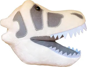 Fuzzy Fossils Roaring T rex Stuffed Animal, T rex Plush, Dinosaur Stuffed Animal, Tyrannosaurus Rex Toy, Dinosaur Skull Decor, Dinosaur Pillow, Paleontologist Gifts