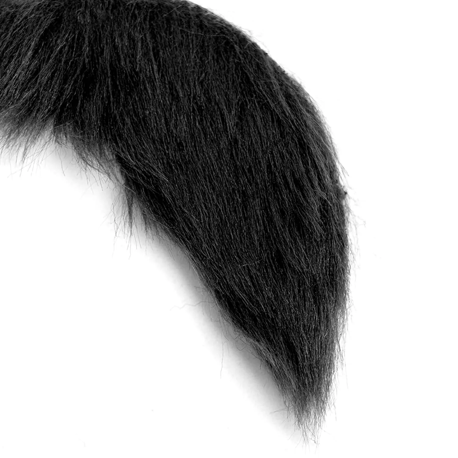 FVCENT Black Fake Mustache for Men Self Adhesive Novelty Facial Hair Cosplay Halloween Party Costume Accessories (Black)