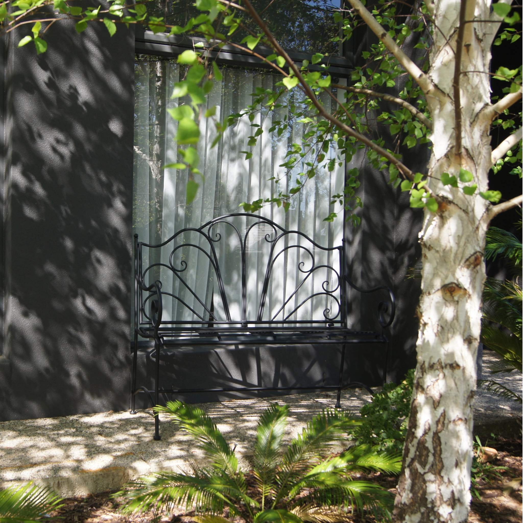 Garden Bench Ava - Black