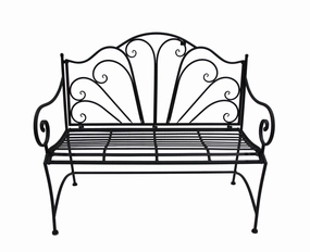Garden Bench Ava - Black