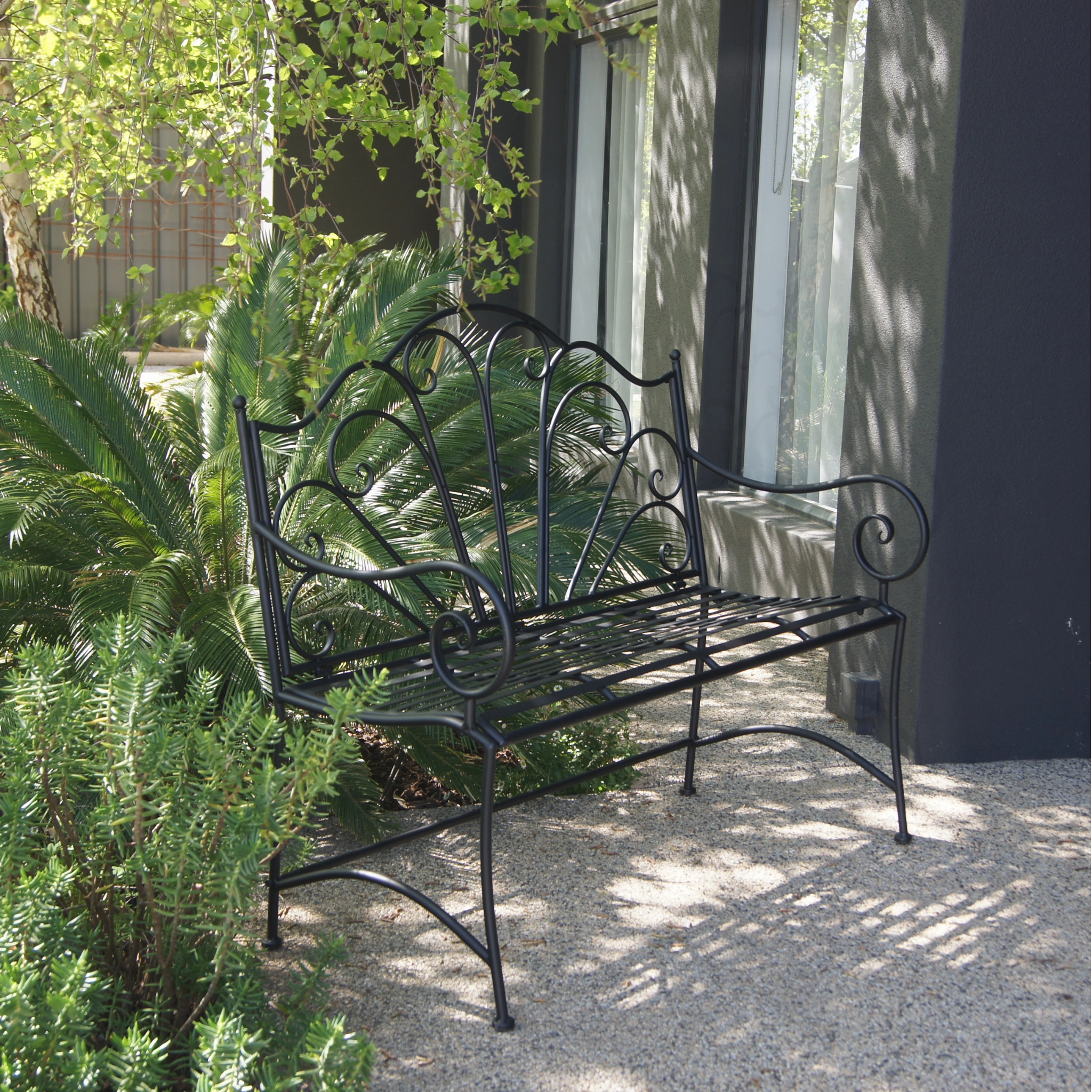 Garden Bench Ava - Black