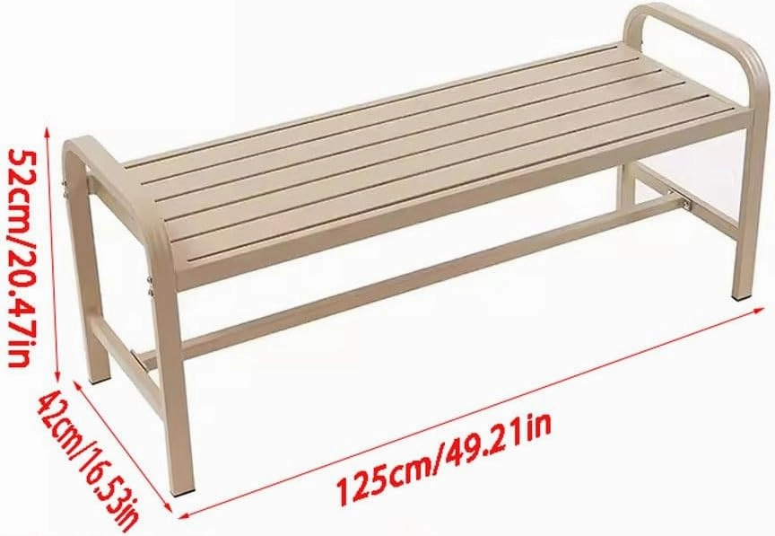 Garden Bench Park Chair Outdoor Bench Rest Bench Open-air Community Leisure Bench Outdoor Bench(A)