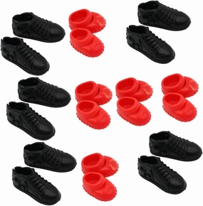 Garneck 3sets 10 Pairs Miniature Shoes Realistic Shoe Models for Dollhouses Chic Decor for Miniature Figurine Displays Micro Landscapes 10pairs*3