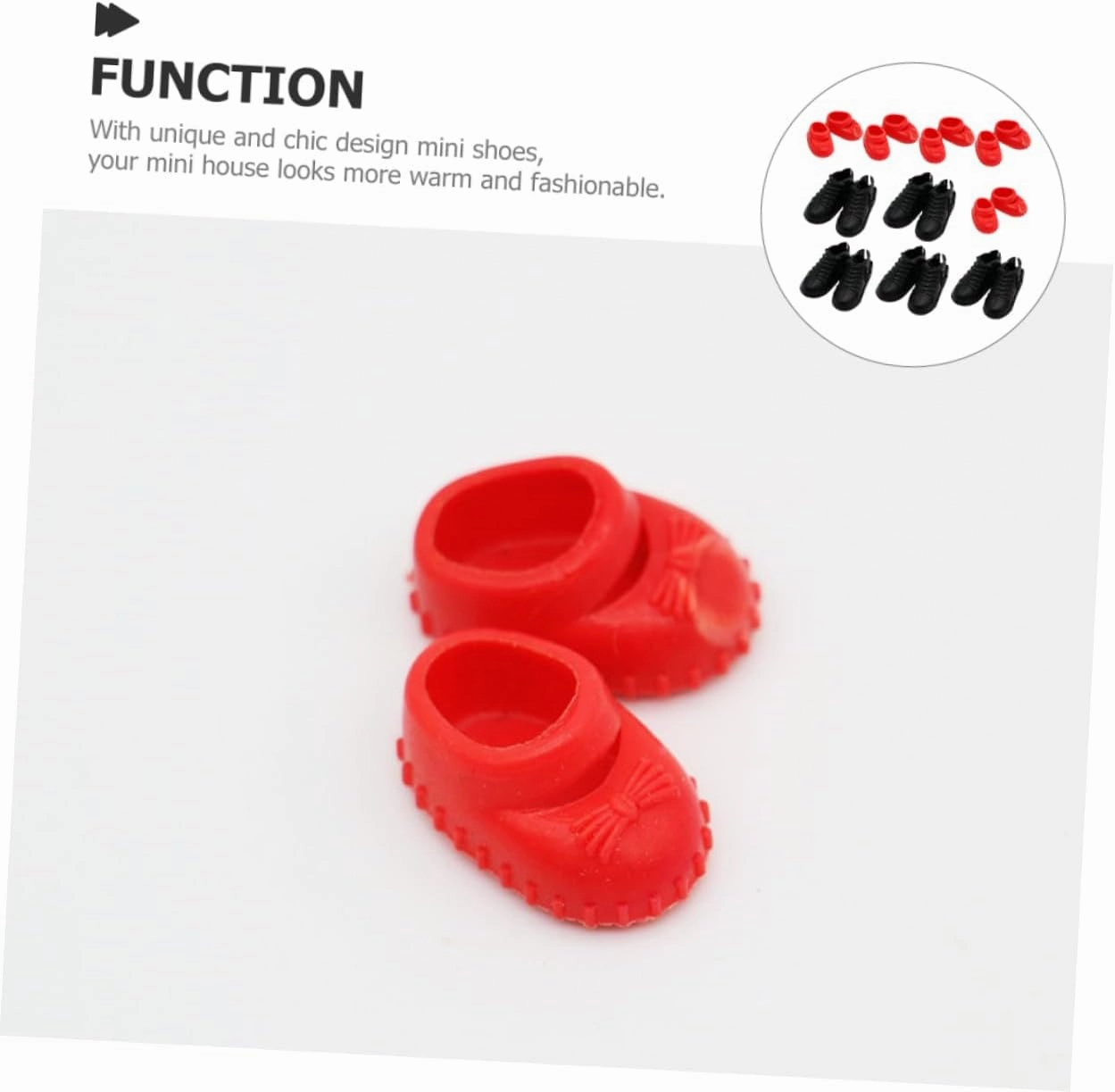 Garneck 3sets 10 Pairs Miniature Shoes Realistic Shoe Models for Dollhouses Chic Decor for Miniature Figurine Displays Micro Landscapes 10pairs*3