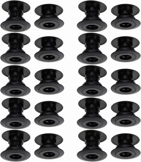 Gatuida 10 Pairs Table Foosball Bushings Table Football Bearing Rods Foosball Machine Bearings Foosball Replacement Parts for Foosball Tables Black 16mm