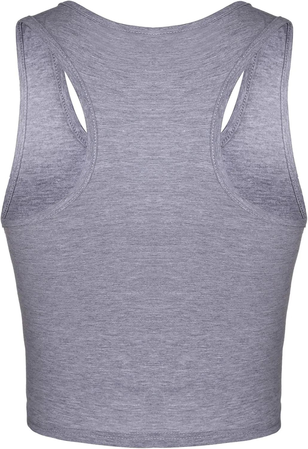 Geyoga 4 Pieces Basic Workout Crop Tank Tops Sleeveless Racerback Sport Tank Top for Women Yoga Running
