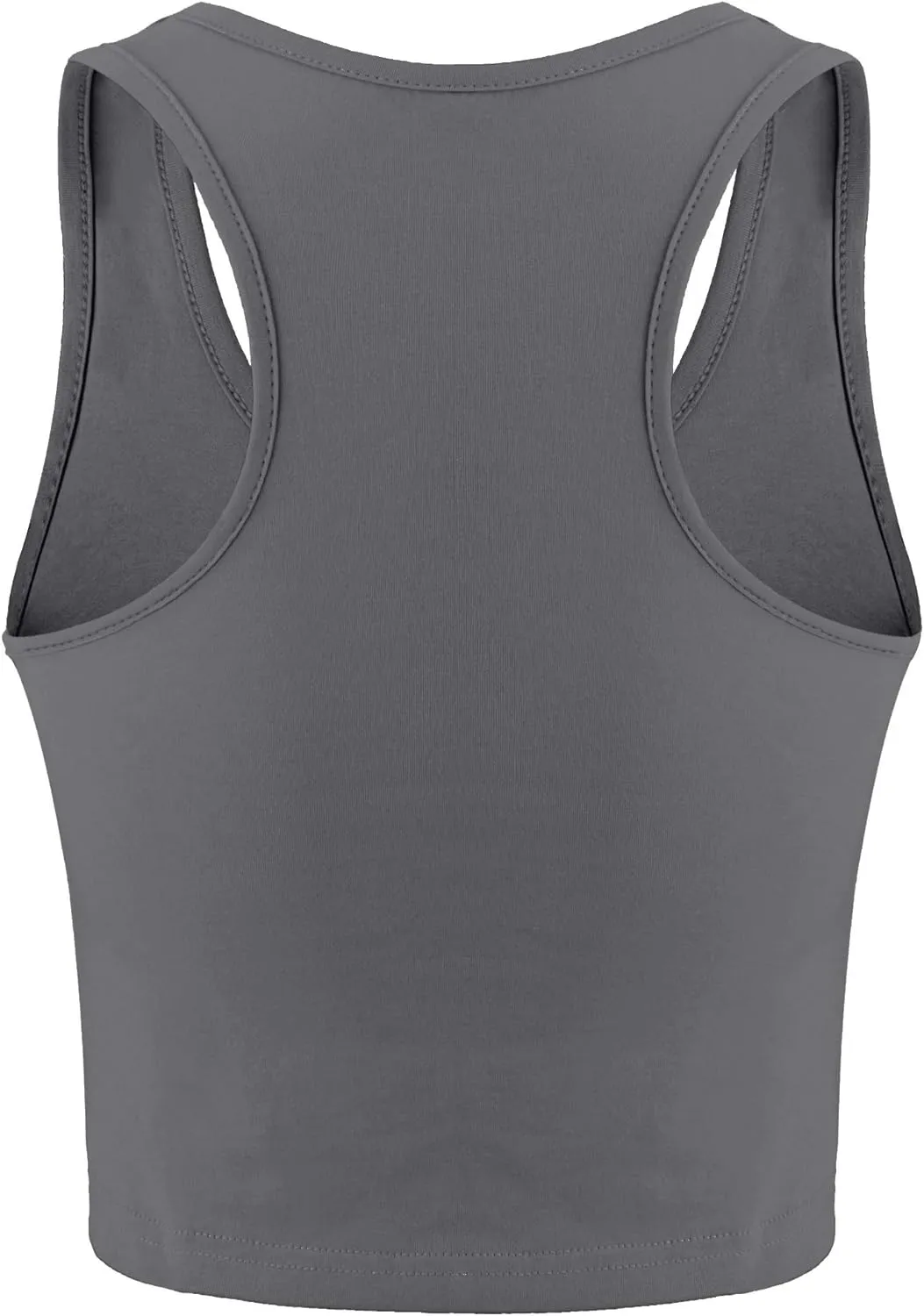 Geyoga 4 Pieces Basic Workout Crop Tank Tops Sleeveless Racerback Sport Tank Top for Women Yoga Running