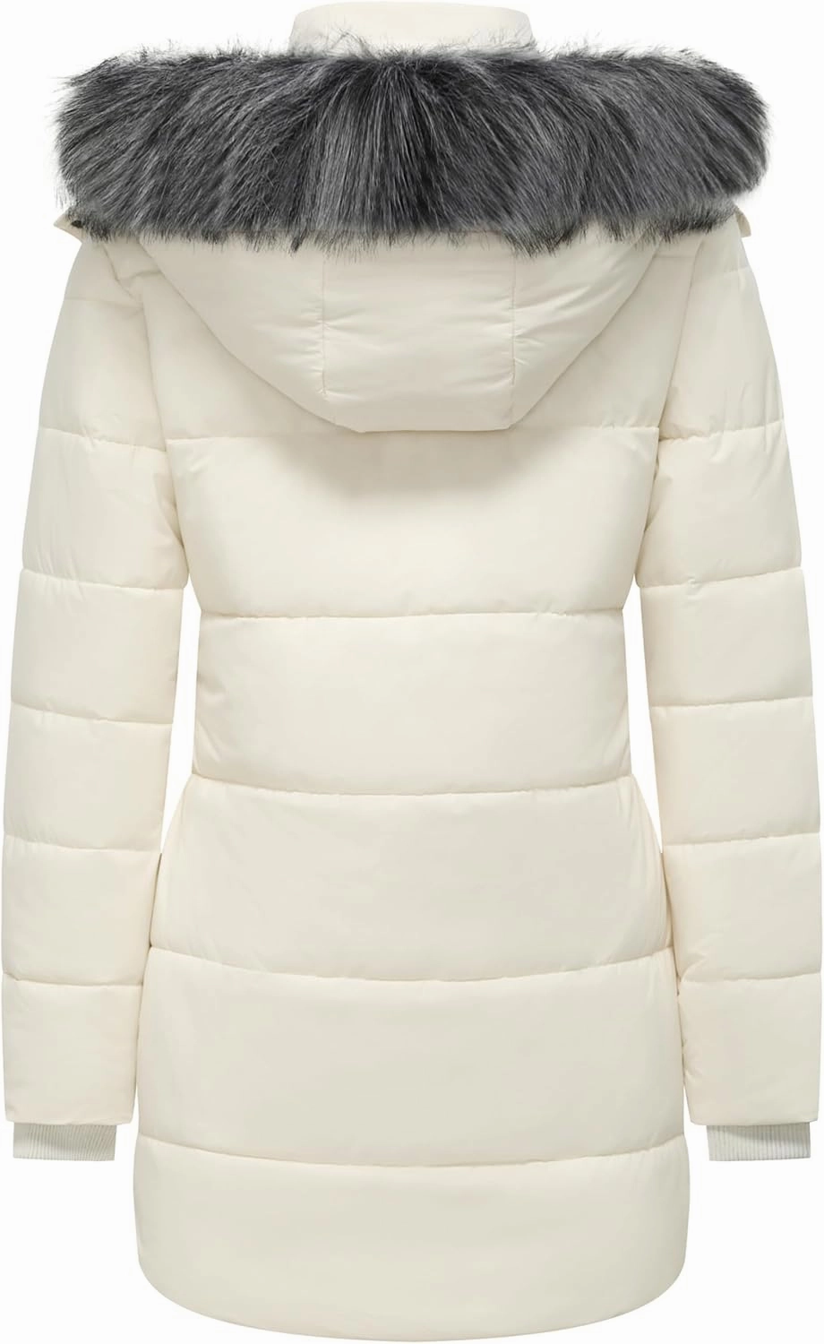 GGleaf Women's Winter Thicken Puffer Coat Warm Snow Jacket with Fur Removable Hood