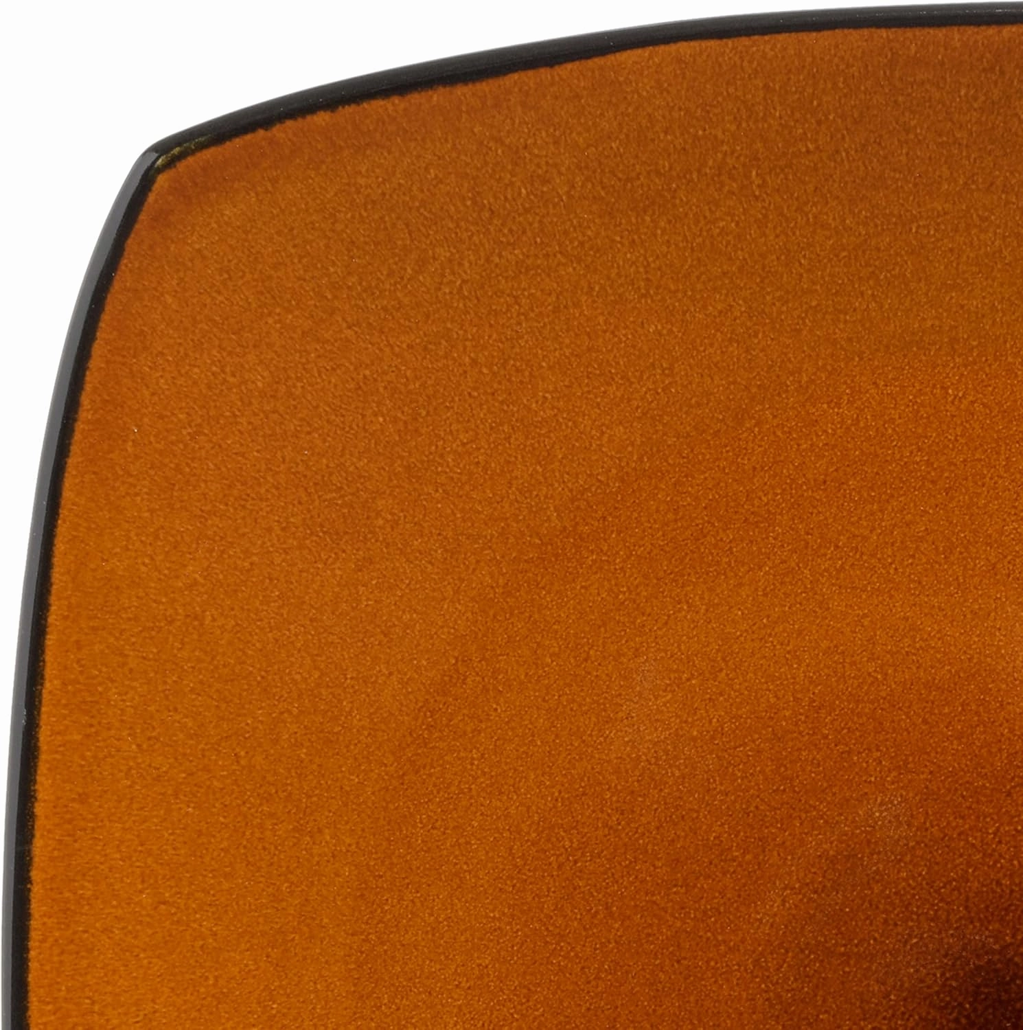 Gibson Soho Lounge Square Reactive Glaze Stoneware Dinnerware Set, Service for 4 (16pc), Amber
