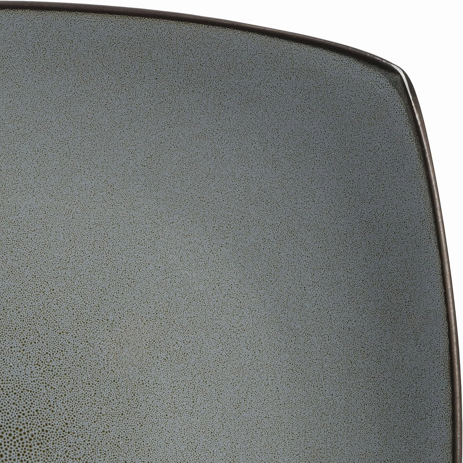 Gibson Soho Lounge Square Reactive Glaze Stoneware Dinnerware Set, Service for 4 (16pc), Eclipse