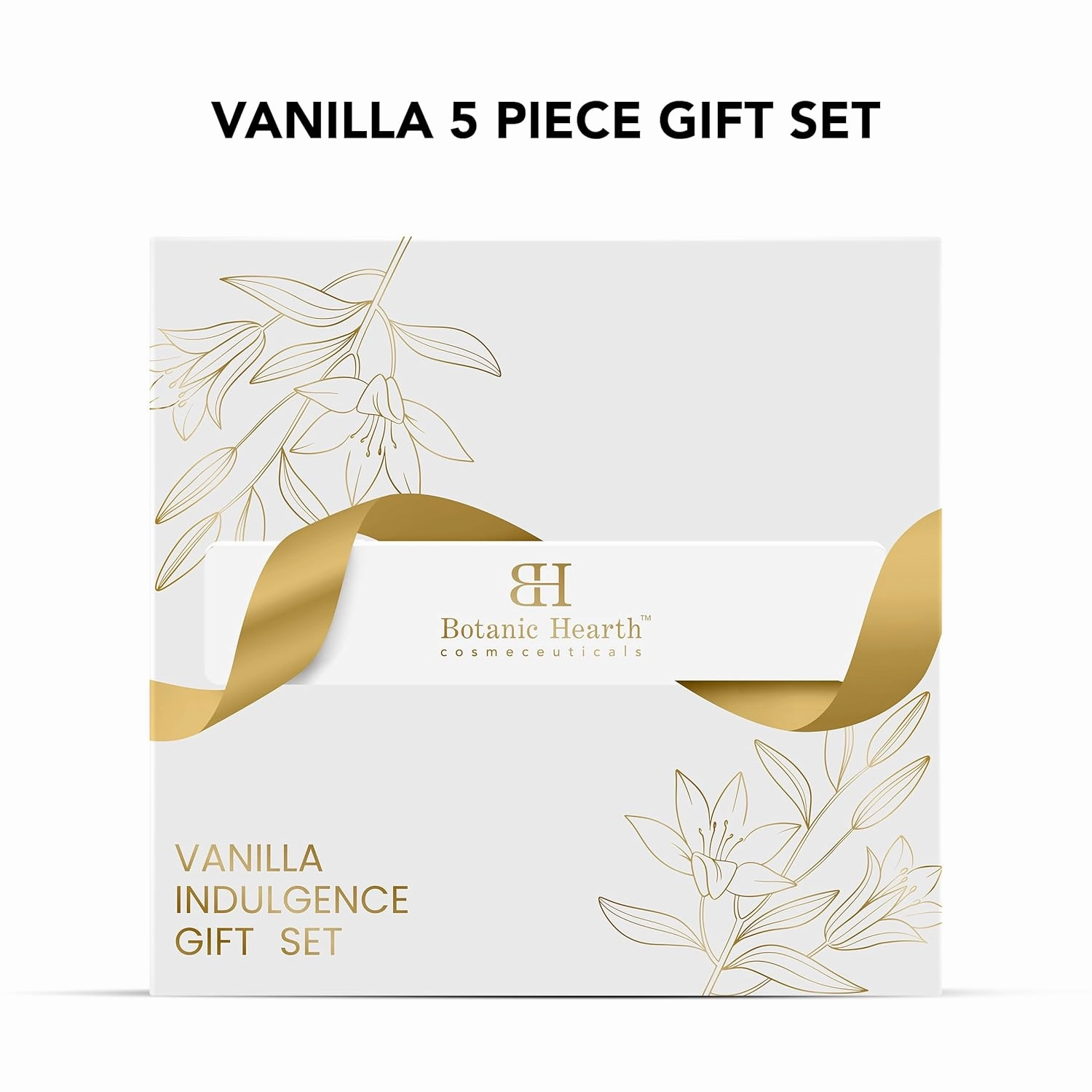 Gift Set for Women & Men – Gifts for Father, Father Day Gifts – Vanilla Body Scrub, Body Wash, Hand Cream, Lip Balm, Loofah – 5-Piece Set – Birthday, Wife, Girlfriend, Sister – 10.2 fl oz
