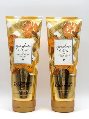 Gingham Glow Moisturizing Body Wash with Shea Butter & Vitamin E, 10 oz, Set of 2