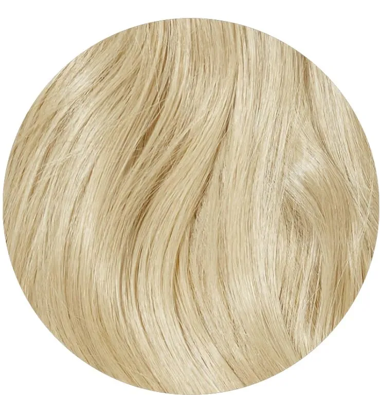 Glam Express Synthetic Hair Bun Extension | 14 inch Long | Heat Safe | Wrap Around Claw Clip Hair Extension | Faux Piece | Beach Blonde Highlights