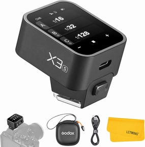 Godox X3S X3-S TTL Wireless Flash Trigger for Sony Camera, 2.4G Wireless Touchscreen Flash Transmitter, Support TTL Auto/Manual/Multi Flash, Built-in Lithium Battery, High-Definit OLED Screen