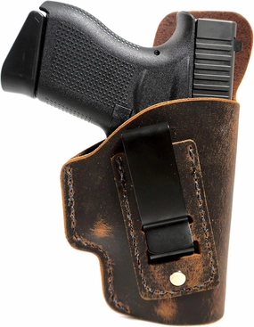 H&K VP9 / VP40 Holster - Concealed Carry Holster - Water Buffalo Leather - Made in USA - Soft Sided Leather Inside The Waistband (IWB) Concealed Carry Holster