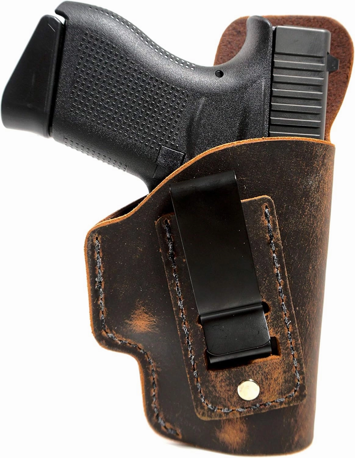 H&K VP9 / VP40 Holster - Concealed Carry Holster - Water Buffalo Leather - Made in USA - Soft Sided Leather Inside The Waistband (IWB) Concealed Carry Holster