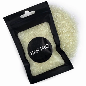HairPro Italian Keratin Glue Hair Extension Beads for Hair Extension Fusion Keratin Glue Beads Making Wig Tool Fusion I Tip Hair Extensions Original colors (Biege 9.3) (50, Grams), Beige