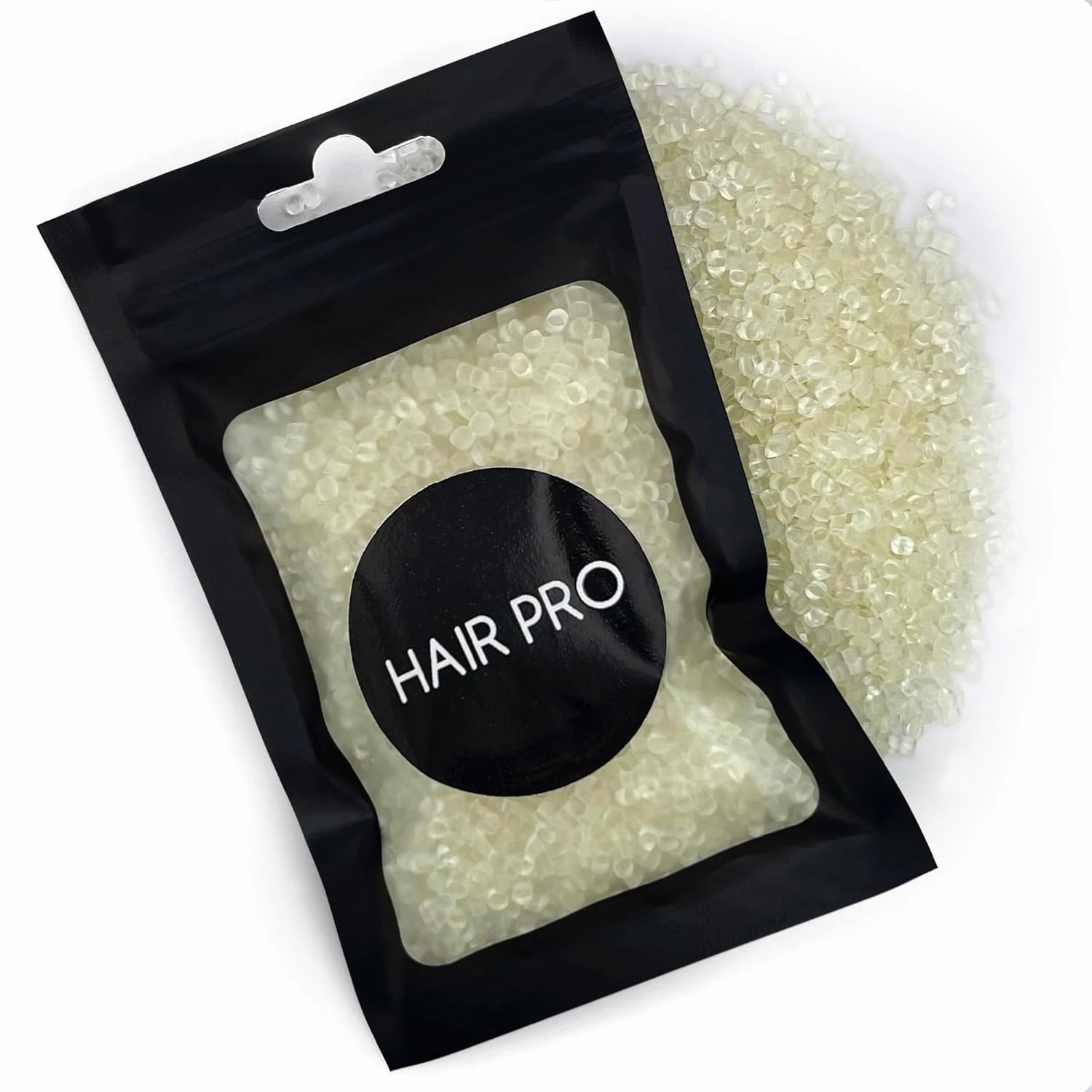 HairPro Italian Keratin Glue Hair Extension Beads for Hair Extension Fusion Keratin Glue Beads Making Wig Tool Fusion I Tip Hair Extensions Original colors (Biege 9.3) (50, Grams), Beige