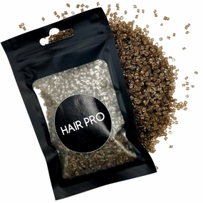 HairPro Italian Keratin Glue Hair Extension Beads for Hair Extension Fusion Keratin Glue Beads Making Wig Tool Fusion I Tip Hair Extensions Original colors (Brown 4.0) (20, Grams)