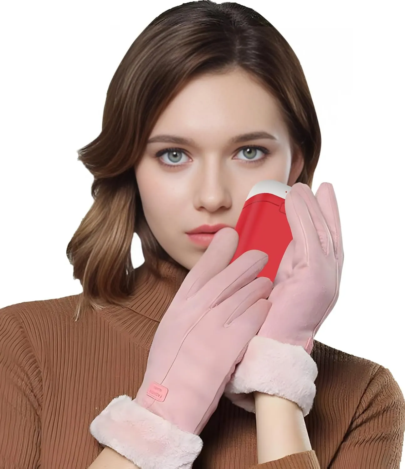 Hand Warmers Rechargeable [Double-Sided Heating] [Equipped with Heat-conducting Silicone][Shockproof] Suitable Skiing for Golf Hunting Hiking Outdoor Camping