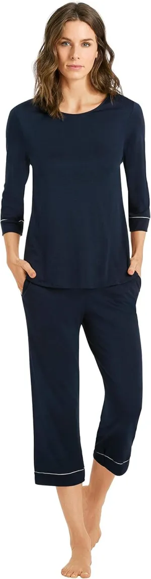 HANRO Women's Natural Comfort 3/4 Sleeve Pajama Set 77965