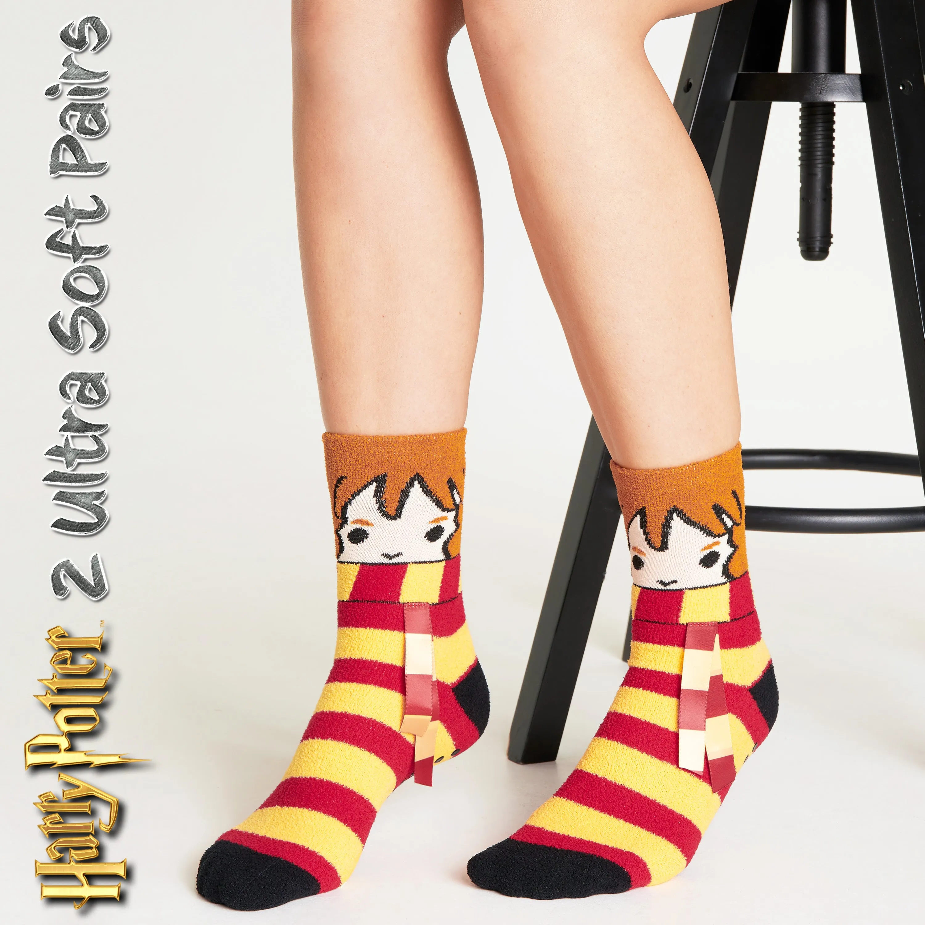 Harry Potter Fluffy Socks Womens, Multipack Slipper Socks
