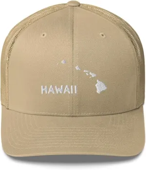 Hawaiian Islands Trucker Cap USA Travel Vacation Beach Hat Hiking Hat Cool Hat