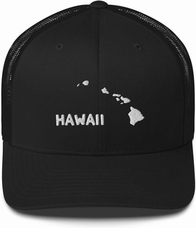Hawaiian Islands Trucker Cap USA Travel Vacation Beach Hat Hiking Hat Cool Hat