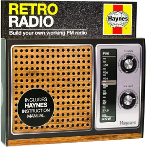 Haynes HRR1493 Retro Radio Construction Kit, Black