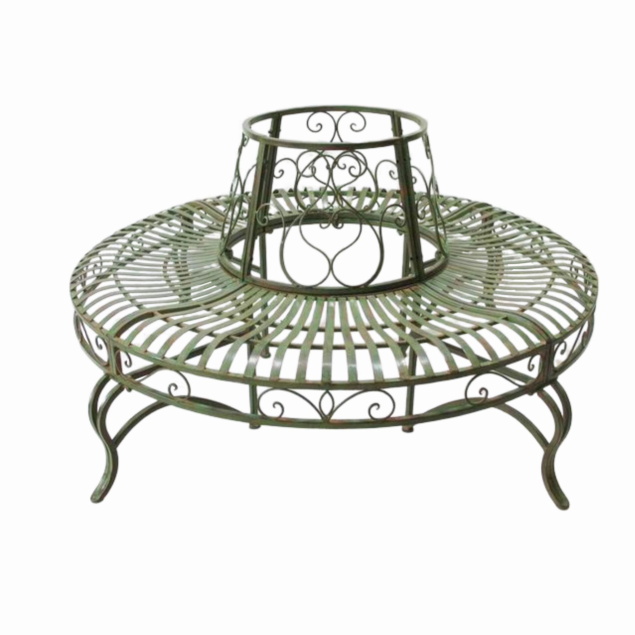 Hazel Tree Surround - Distressed Green