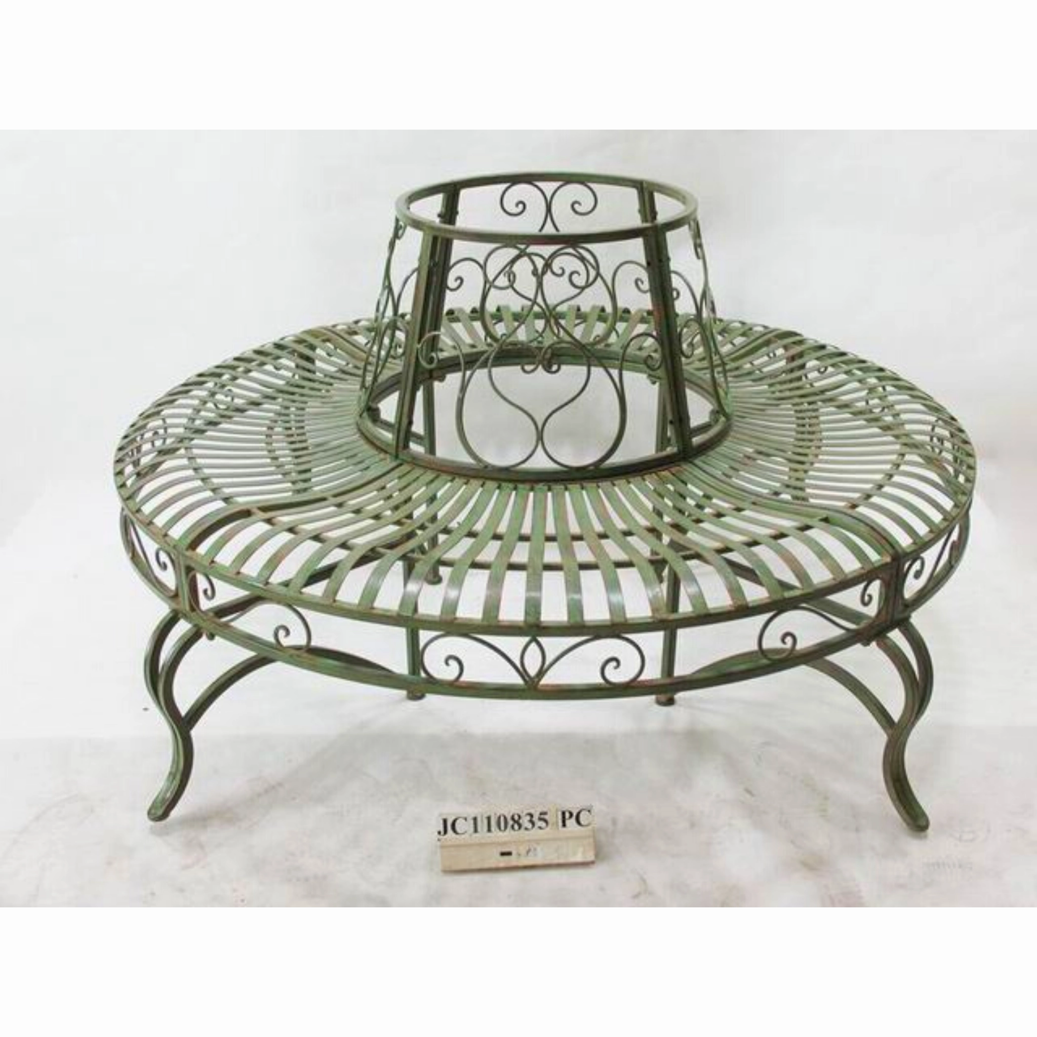 Hazel Tree Surround - Distressed Green