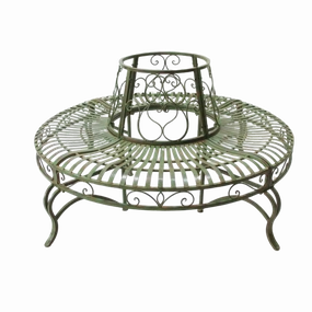 Hazel Tree Surround - Distressed Green