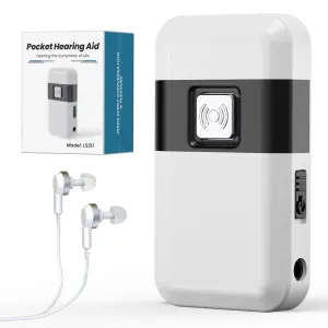 Hearing Aids, Hearing Aids for Seniors with Noise-Cancelling, OTC Hearing Aids Rechargeable, Hearing Amplifiers with 8 Volume Levels & 4 Hearing Modes, 160-Hour Battery Life, Clear Sound (Black)