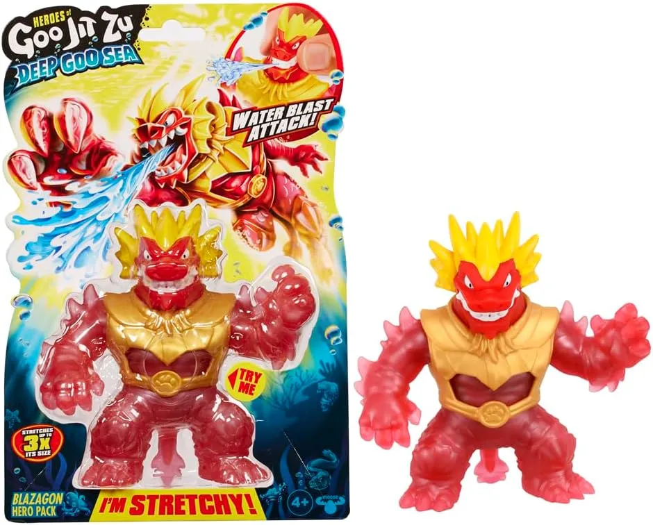 Heroes of Goo Jit Zu Bandai CO42564 Deep Goo Sea Blazagon Action Figure Multi-Coloured