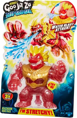 Heroes of Goo Jit Zu Bandai CO42564 Deep Goo Sea Blazagon Action Figure Multi-Coloured