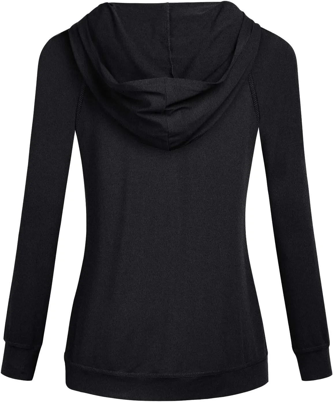 Hibelle Women's Full-Zip Fleece Lined Hoodie Sports Sweatshirts with Handy Pockets & Inside Pocket