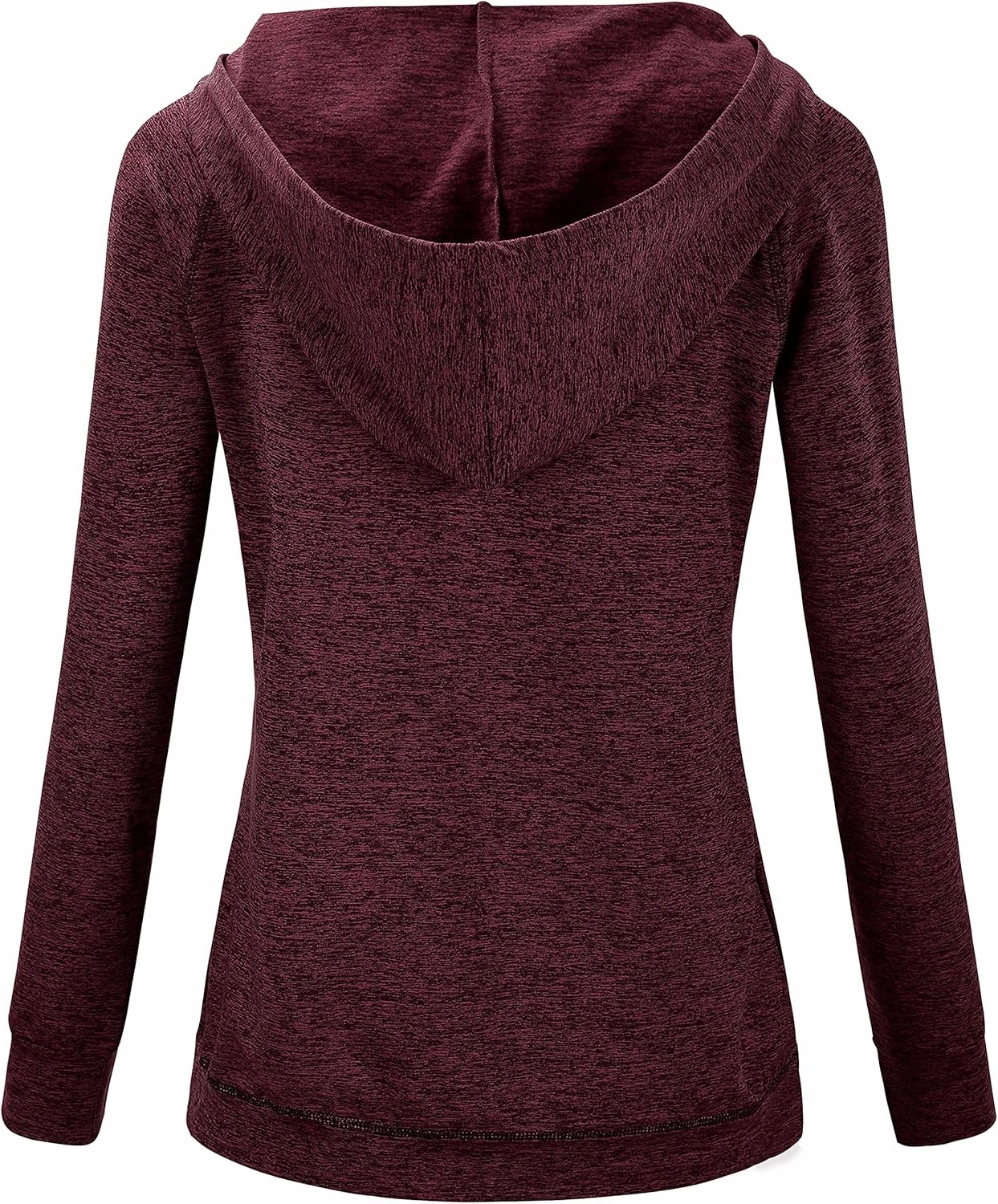 Hibelle Women's Full-Zip Fleece Lined Hoodie Sports Sweatshirts with Handy Pockets & Inside Pocket